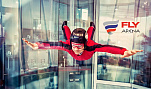 Полет в аэротрубе от компании Fly Arena по 2 
адресам: 4 или 6 минут со скидкой до 61%